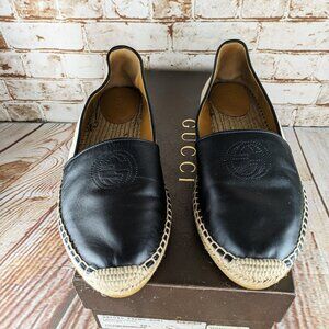 Gucci Leather Espadrilles Women's Size 8.5